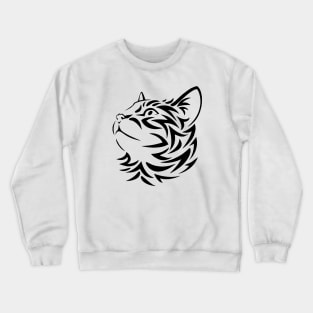Drawing art Head Cat Crewneck Sweatshirt